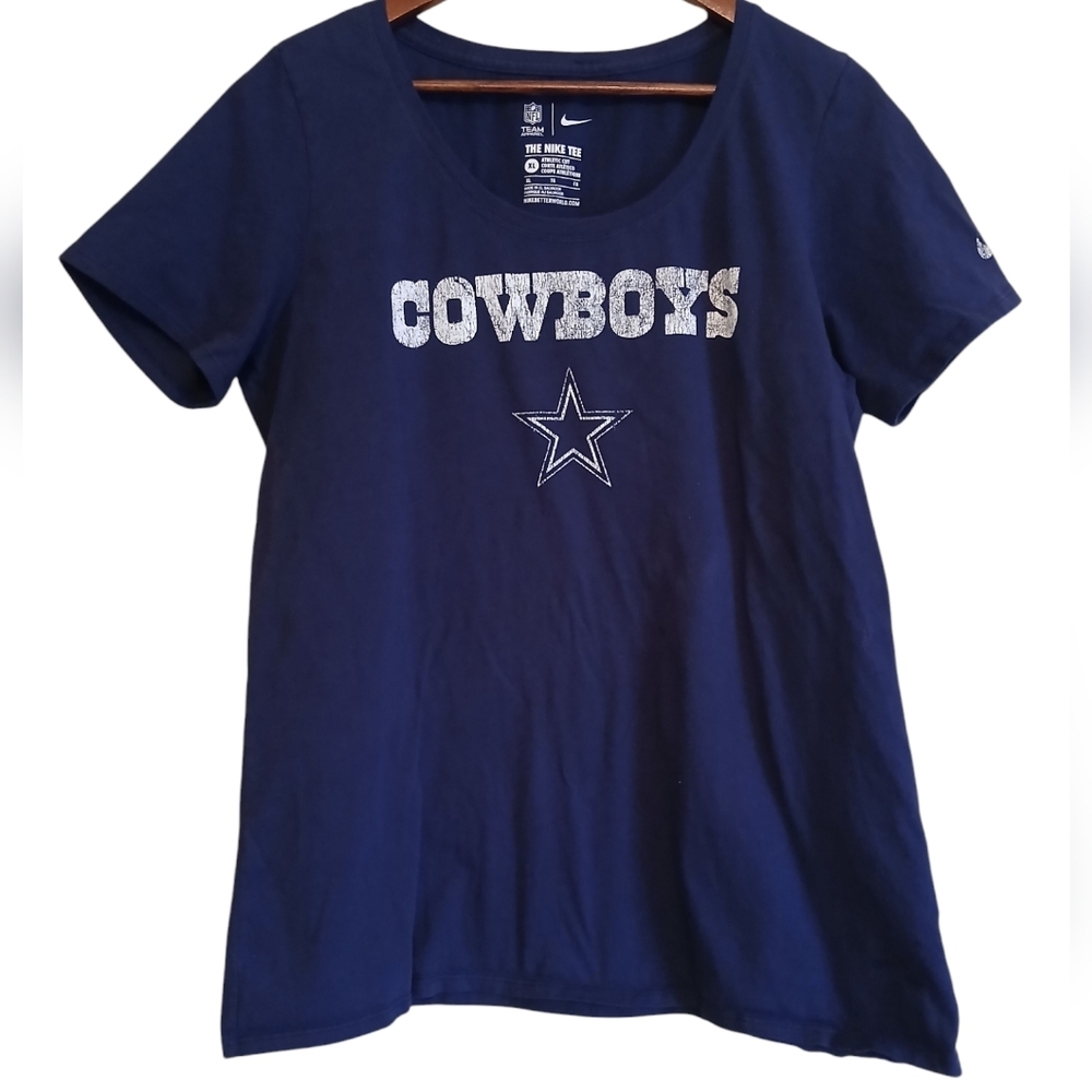 Nike Cowboys Navy Blue T-Shirt womens size XL